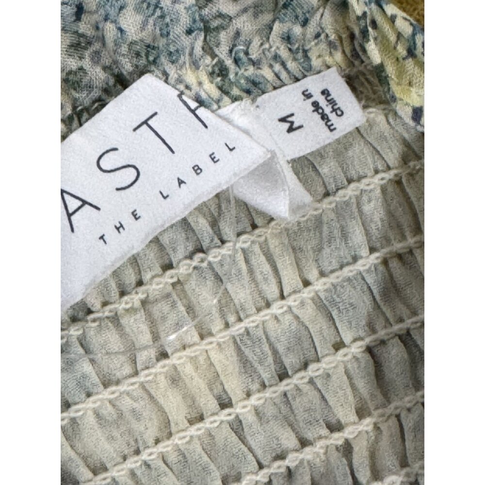 ASTR The Label Women Yellow Green Multi Mini Dress MEDIUM - Picture 5 of 9